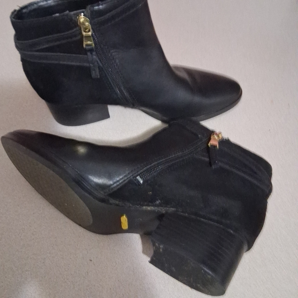 Lauren By Ralph Lauren Damara Leather Ankle Boots Size 7.5B